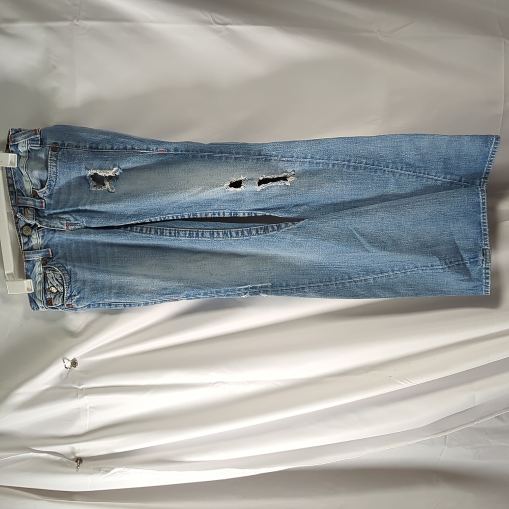 True Religion Y2K distress women blue jean size 27
